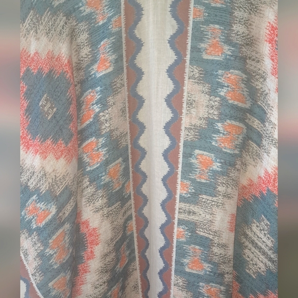 Styline OS Western Aztec Kimono - Picture 4 of 7